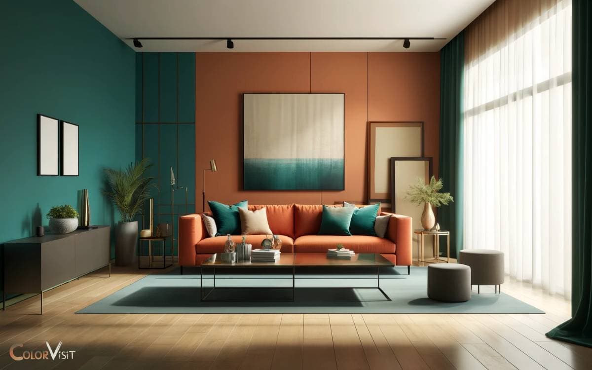 Burnt Orange and Teal Color Scheme