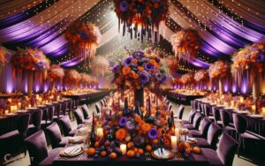 Eggplant and Orange Wedding Colors