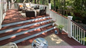 14 Striking Two Tone Deck Color Ideas for Dimensional Outdoor Spaces