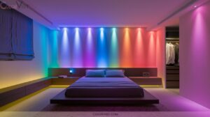 15 Atmospheric LED Lights Bedroom Color Ideas for Modern Spaces