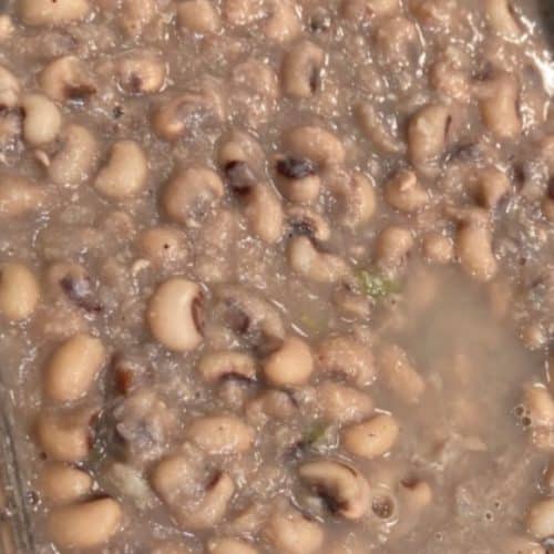 Delicious cooked black eyed peas, a traditional soul food staple, prepared with flavorful seasonings and tender beans. Perfect for hearty meals and family gatherings.