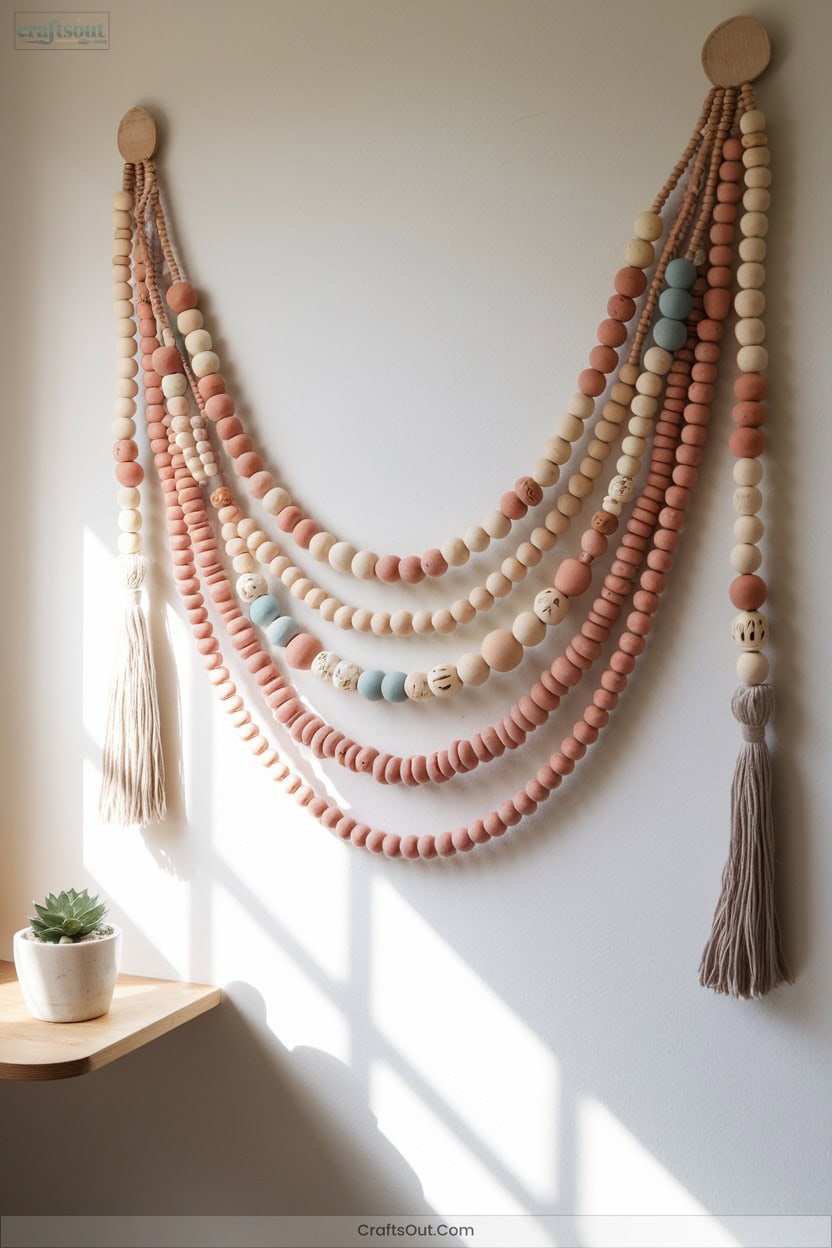 18 Boho Style Clay Beaded Garlands