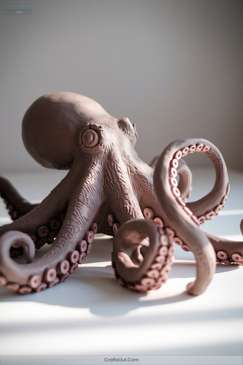 6 Realistic Tentacle Textures In Air Dry Clay