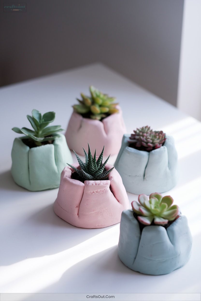 6 Succulent Pinch Pots
