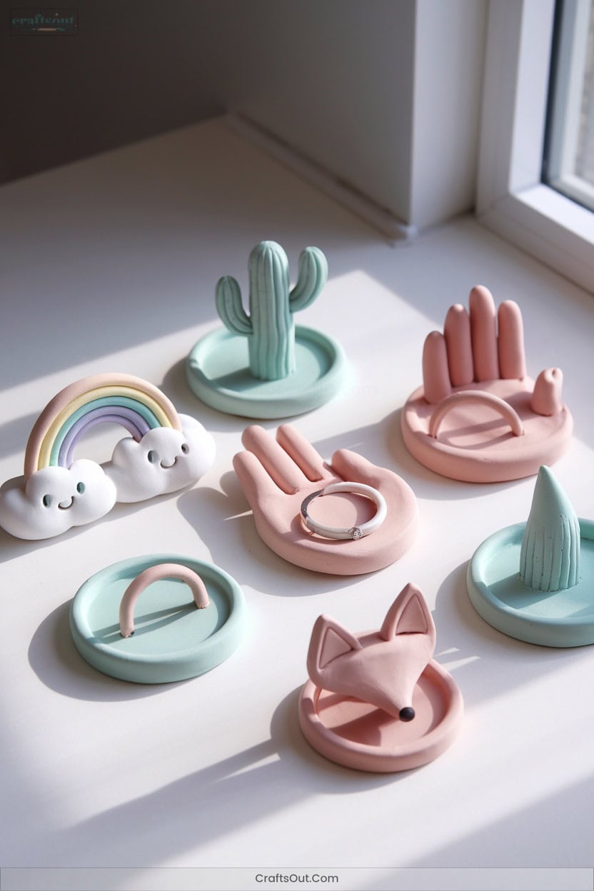 6 Unique Ring Holders In Fun Shapes