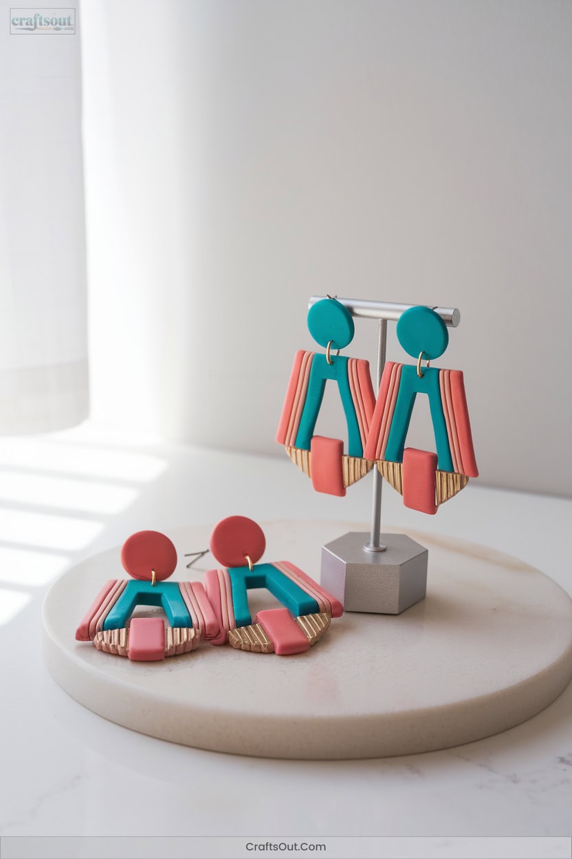 8 Polymer Clay Statement Earrings