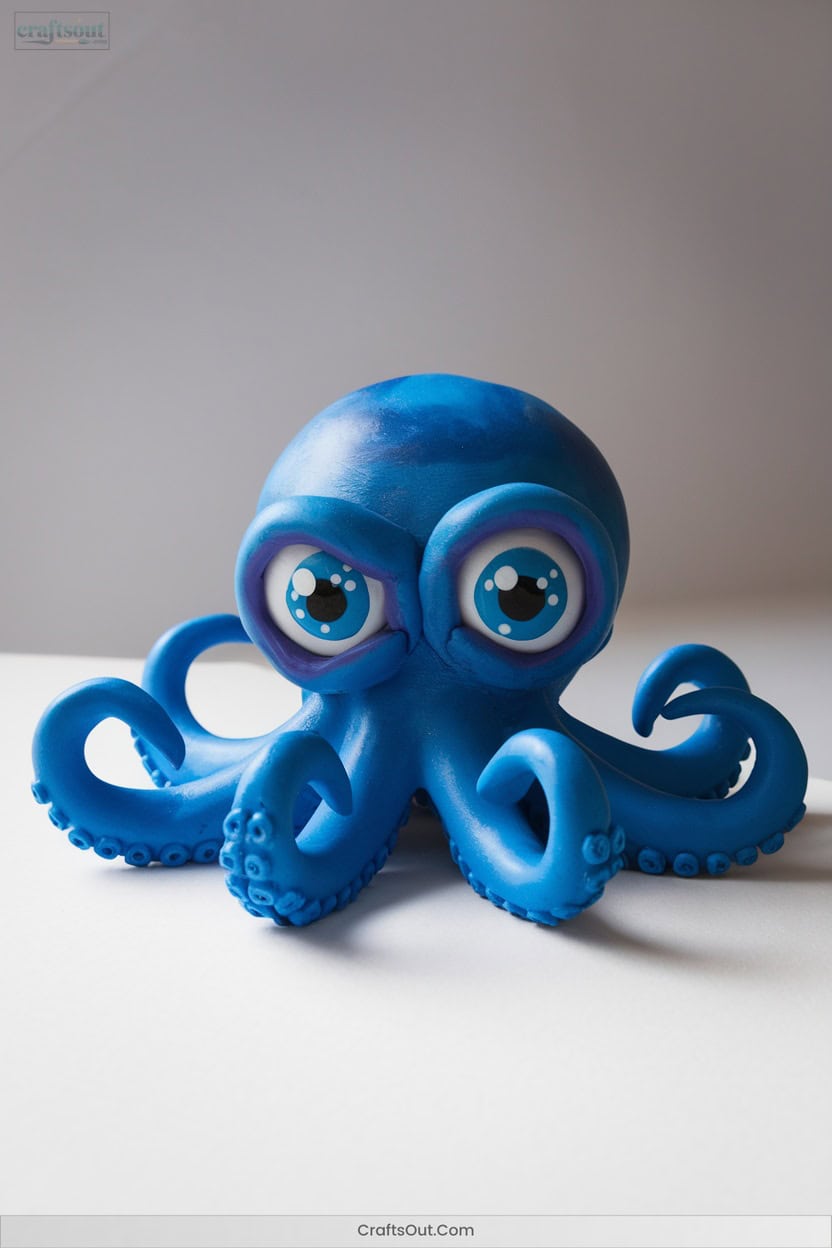 9 Expressive Octopus Eyes With Detailed Clay Work