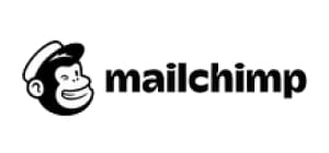 black mailchimp logo