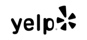black yelp logo