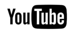 black youtube logo
