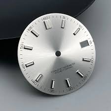 Esfera para reloj plateada
