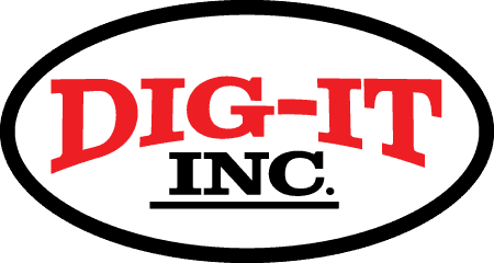 Dig-It Inc. logo featuring bold red and black text on a white background.