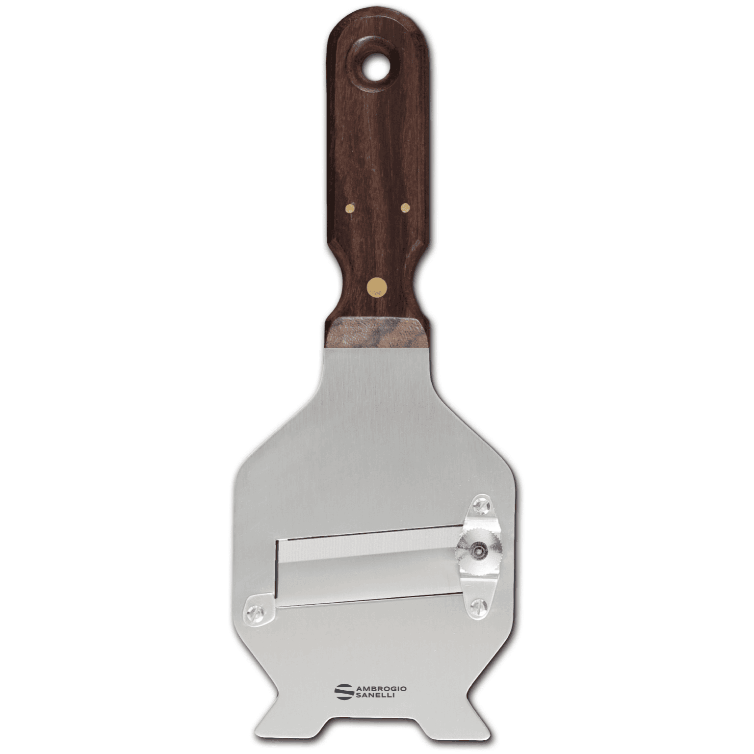 Affettatartufi manico legno e lama liscia inox