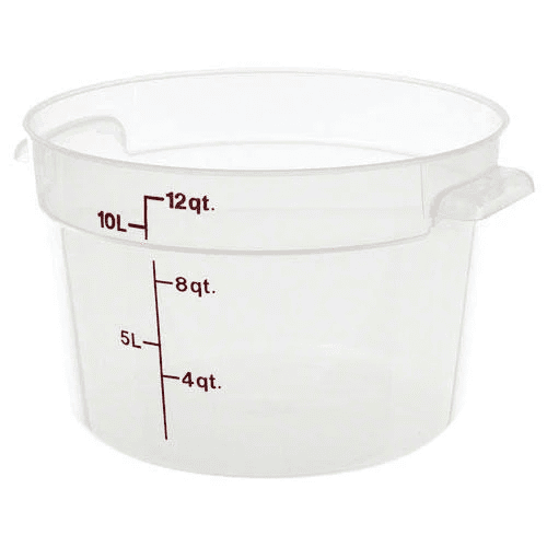 Barattolo tondo polipropilene lt.11,4