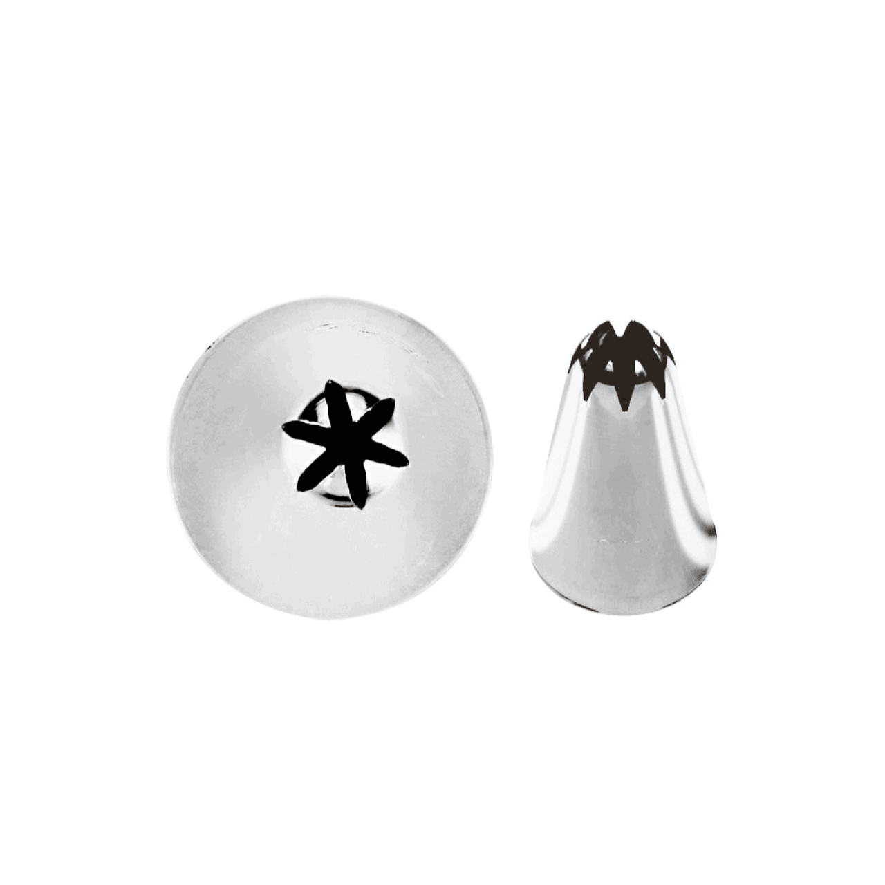 Bocchetta inox fiore mm.6