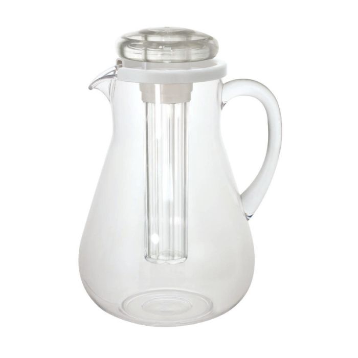 Caraffa smeralda con coperchio e refrigeratore lt.3