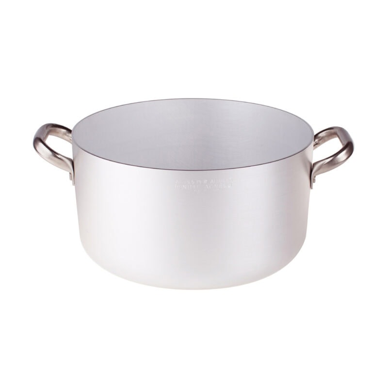 Casseruola alta alluminio due maniglie cm.36