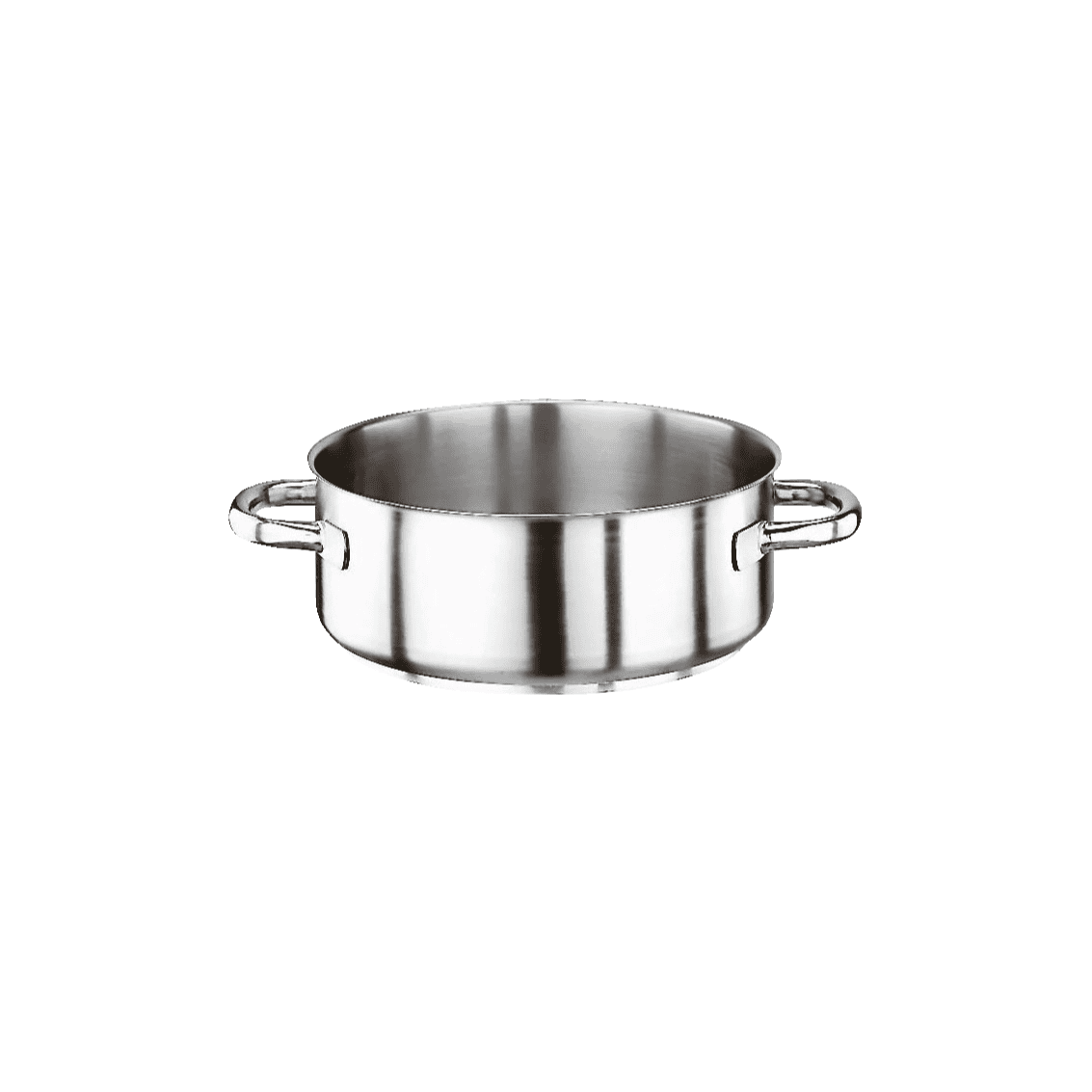 Casseruola bassa due maniglie series 1000 inox cm.28