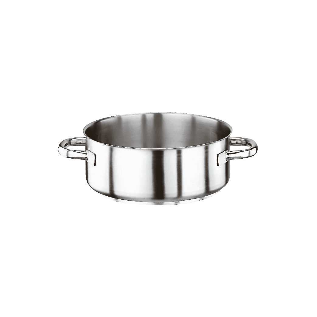 Casseruola bassa due maniglie series 1000 inox cm.32