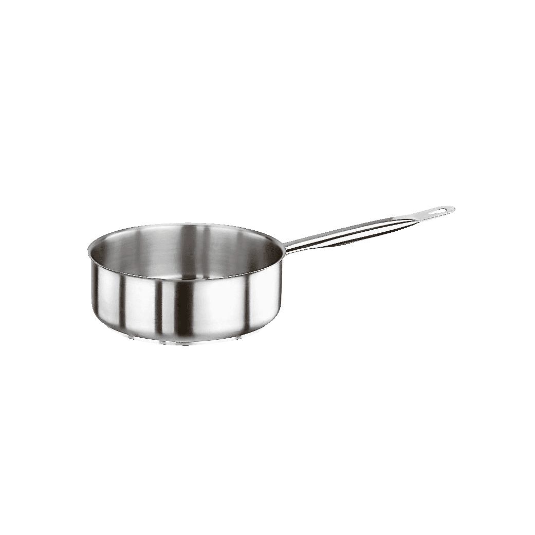 Casseruola bassa un manico series 1000 inox cm.20