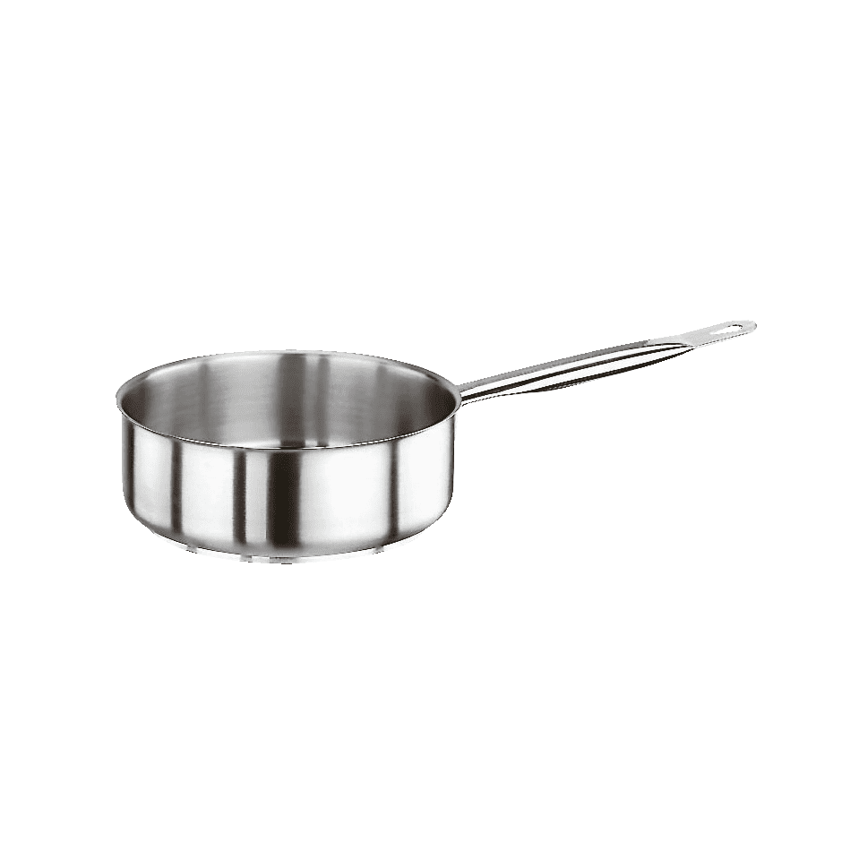 Casseruola bassa un manico series 1000 inox cm.24