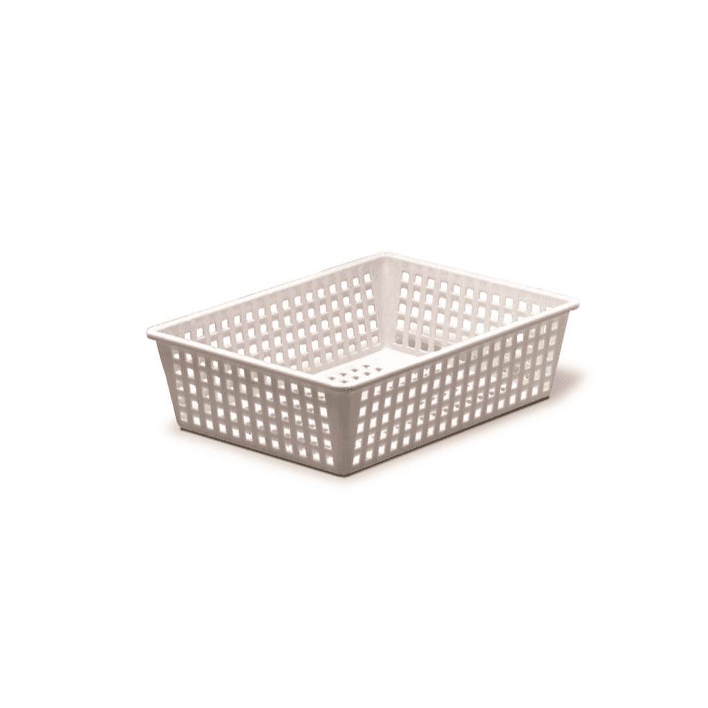 Cesta rettangolare forata cm.40x30x10