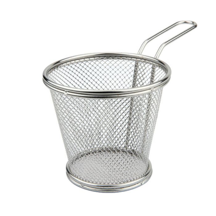 Cestino fritture tondo inox cm.10x9h