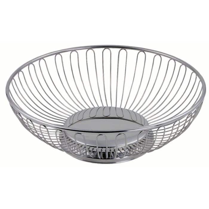 Cestino tondo in filo inox cm.20