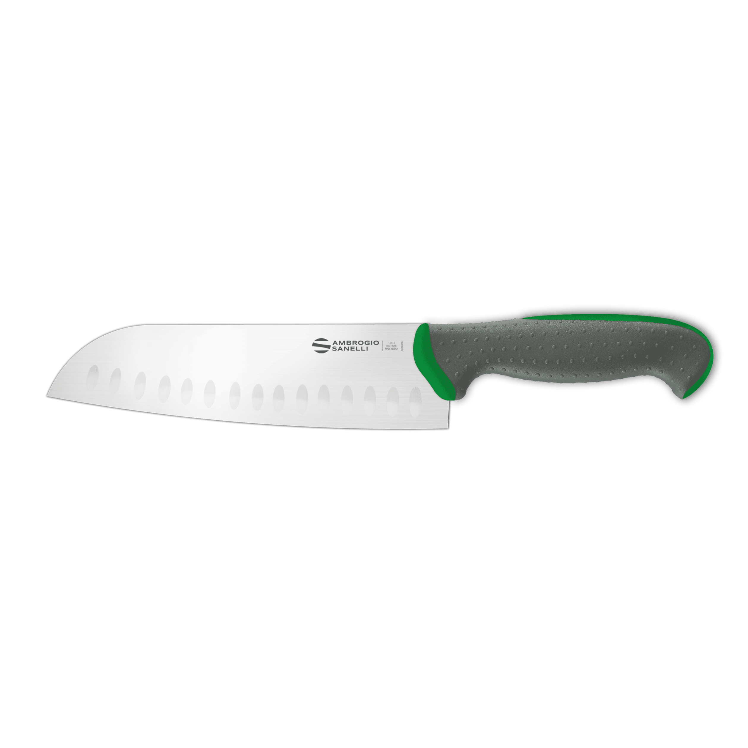 Coltello tecna santoku alveolato cm.18
