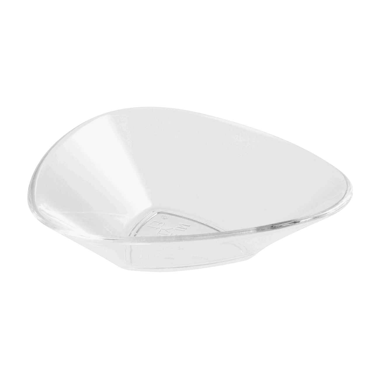 Confezione 100 piattino triangolare riutilizzabile cm.6×1,5h