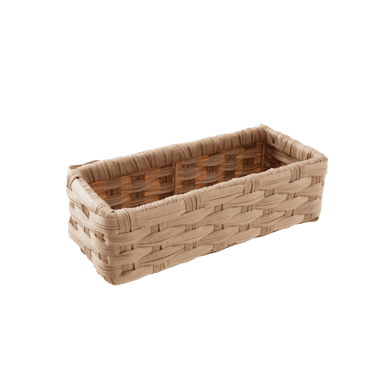 Contenitore rettangolare polyrattan radici cm.27x12x8h