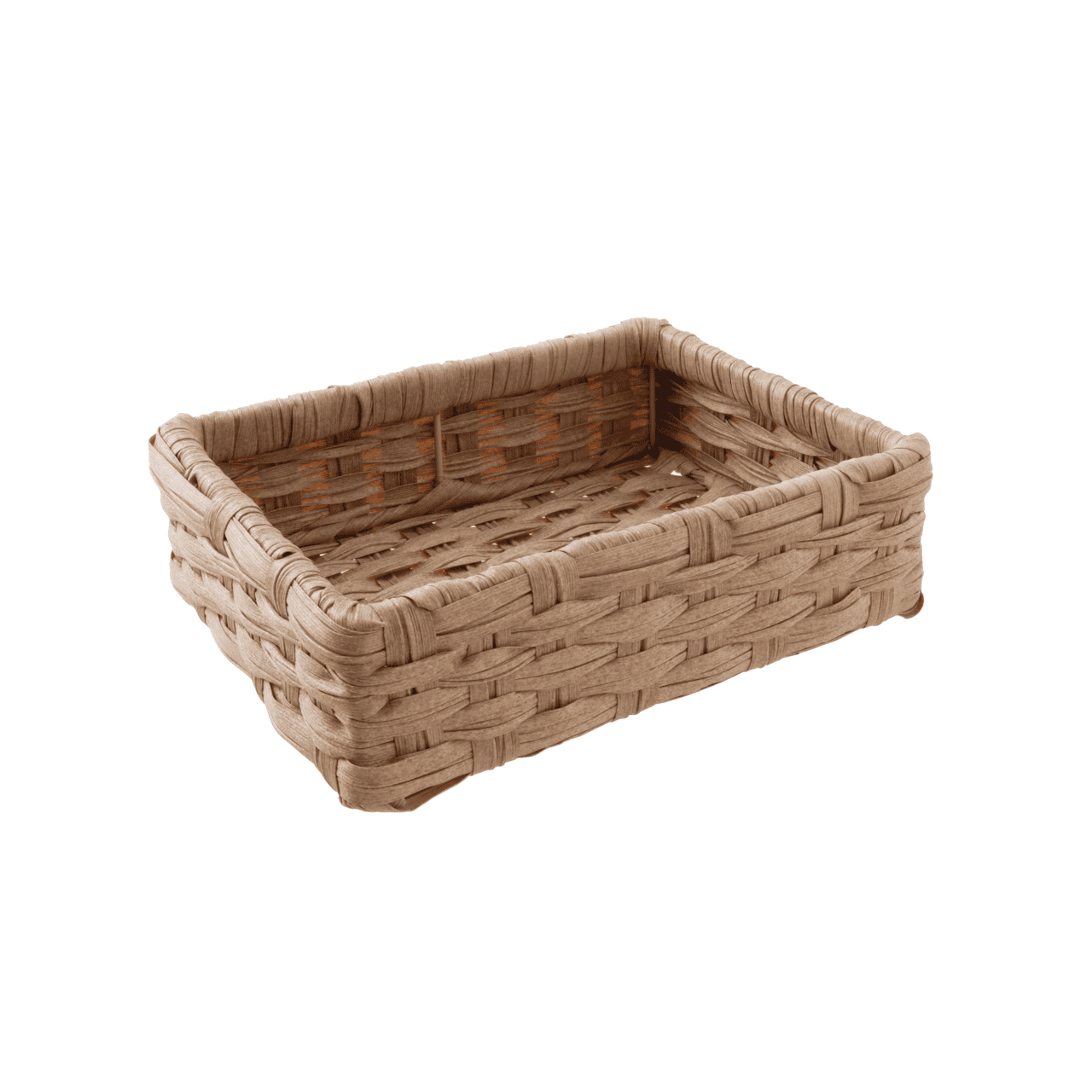 Contenitore rettangolare polyrattan radici cm.27x21x8h