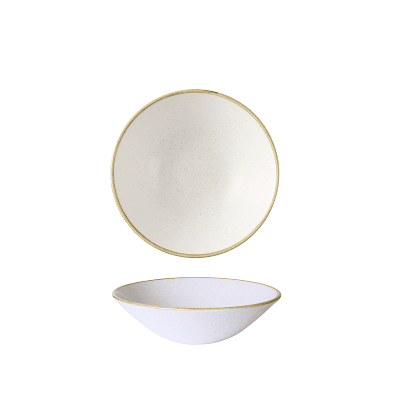 Coppa conica stonecast barley white cm.19,6