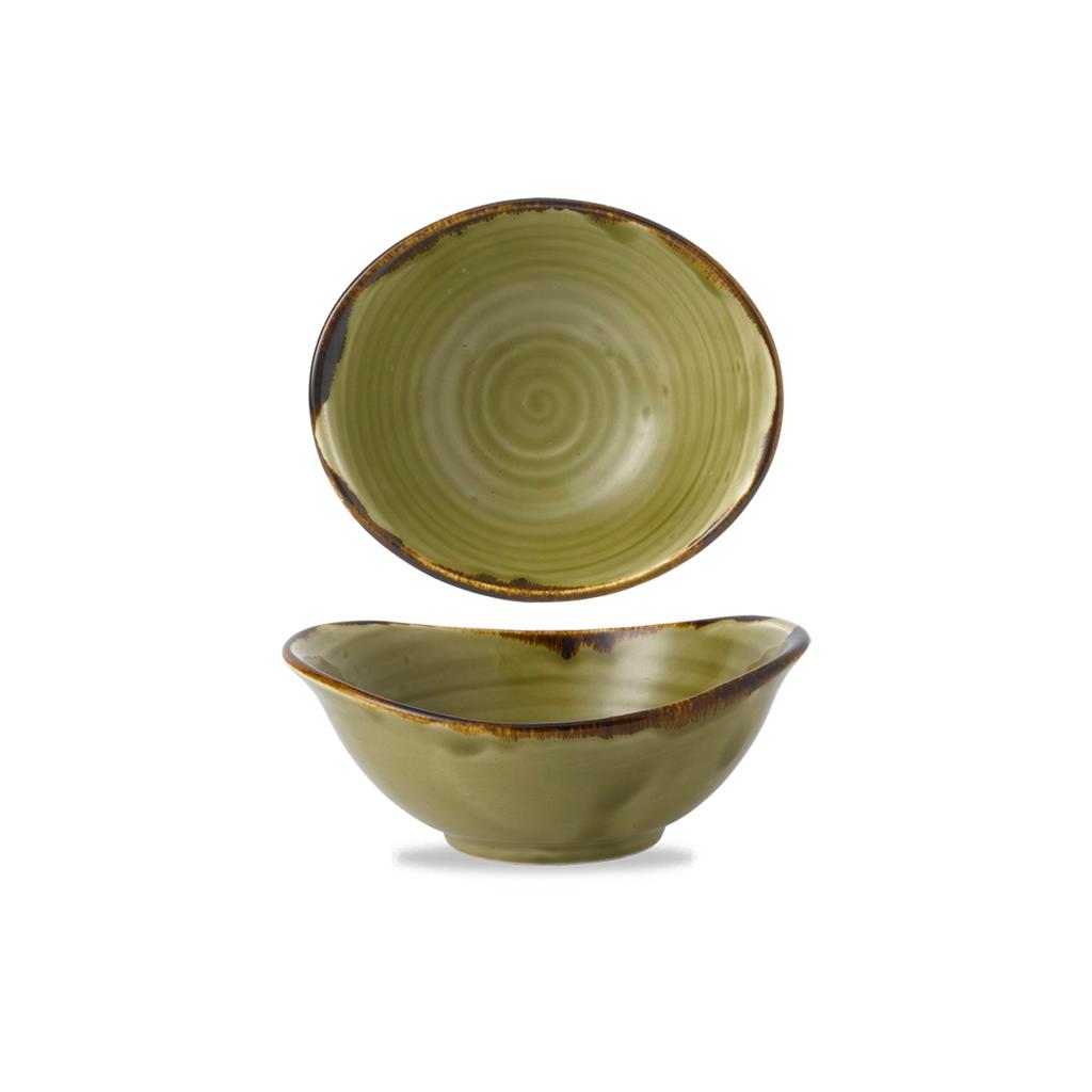 Coppa ovale harvest green cm.17,4×14,7