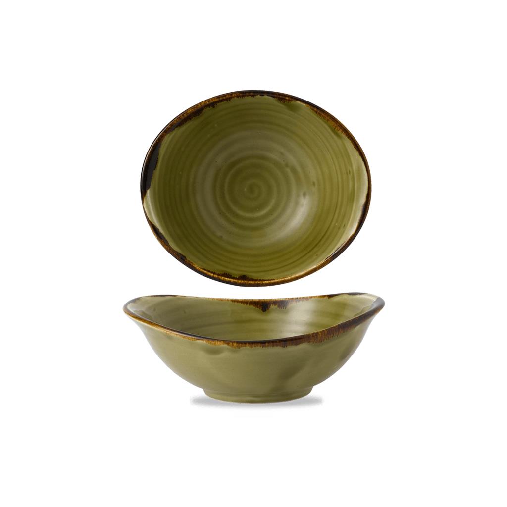 Coppa ovale harvest green cm.19,9×16,8