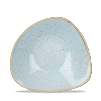 Coppa triangolare stonecast duck egg blue cm.23,5