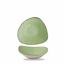 Coppa triangolare stonecast sage green cm.18,5