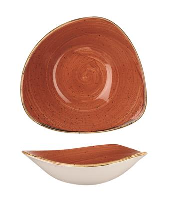 Coppa triangolare stonecast spiced orange cm.23,5