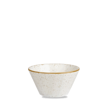 Coppetta conica stonecast barley white cm.12,1