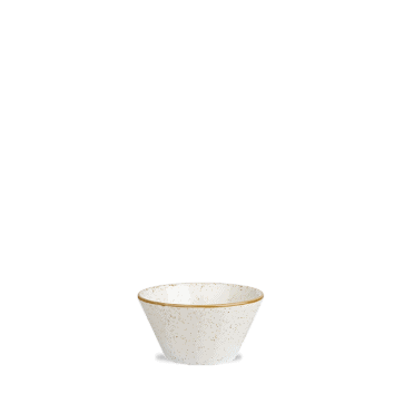 Coppetta conica stonecast barley white cm.8