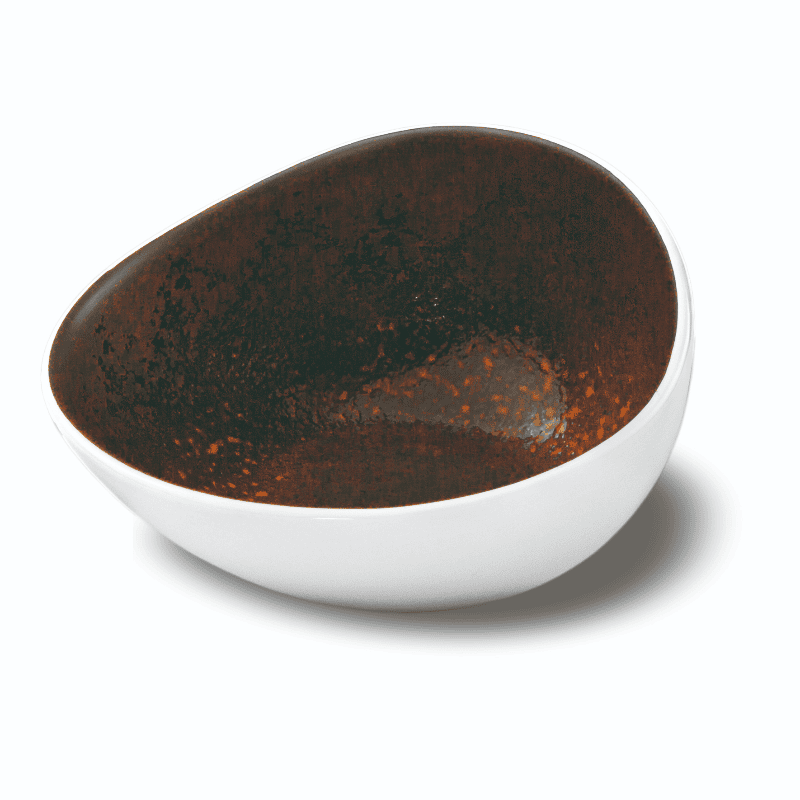 Coppetta obliqua estia ruggine cm.13×12