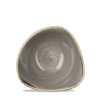 Coppetta triangolare stonecast peppercorn grey cm.15,3