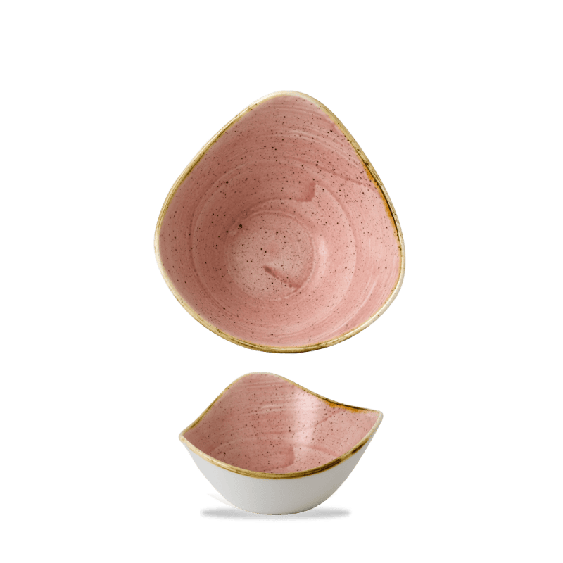 Coppetta triangolare stonecast petal pink cm.15,3
