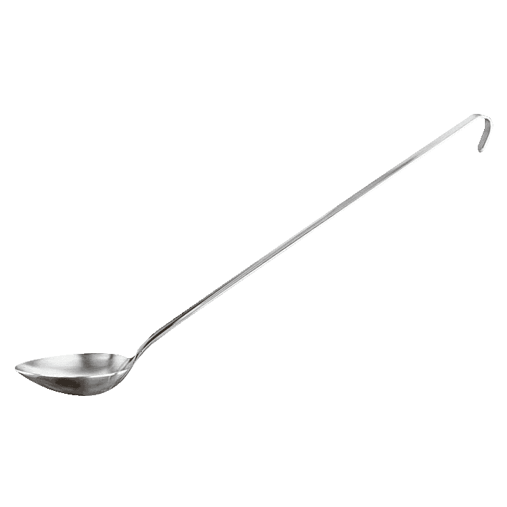 Cucchiaione a uovo unipezzo inox cm.38