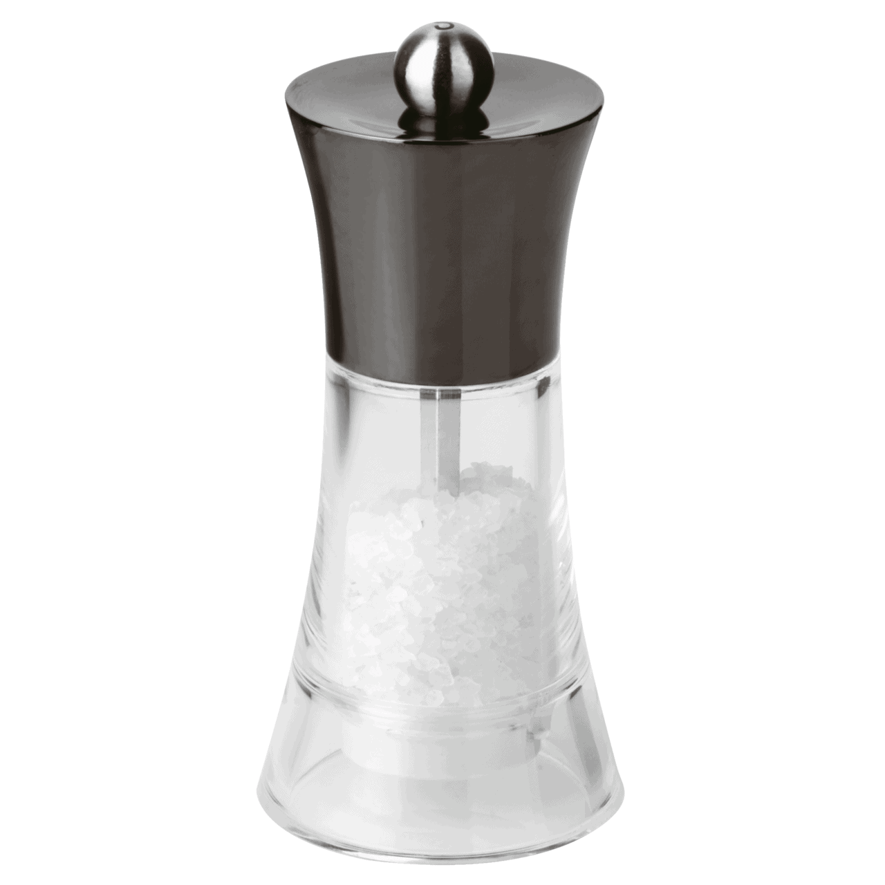 Macinasale acrilico/inox gun black cm.13