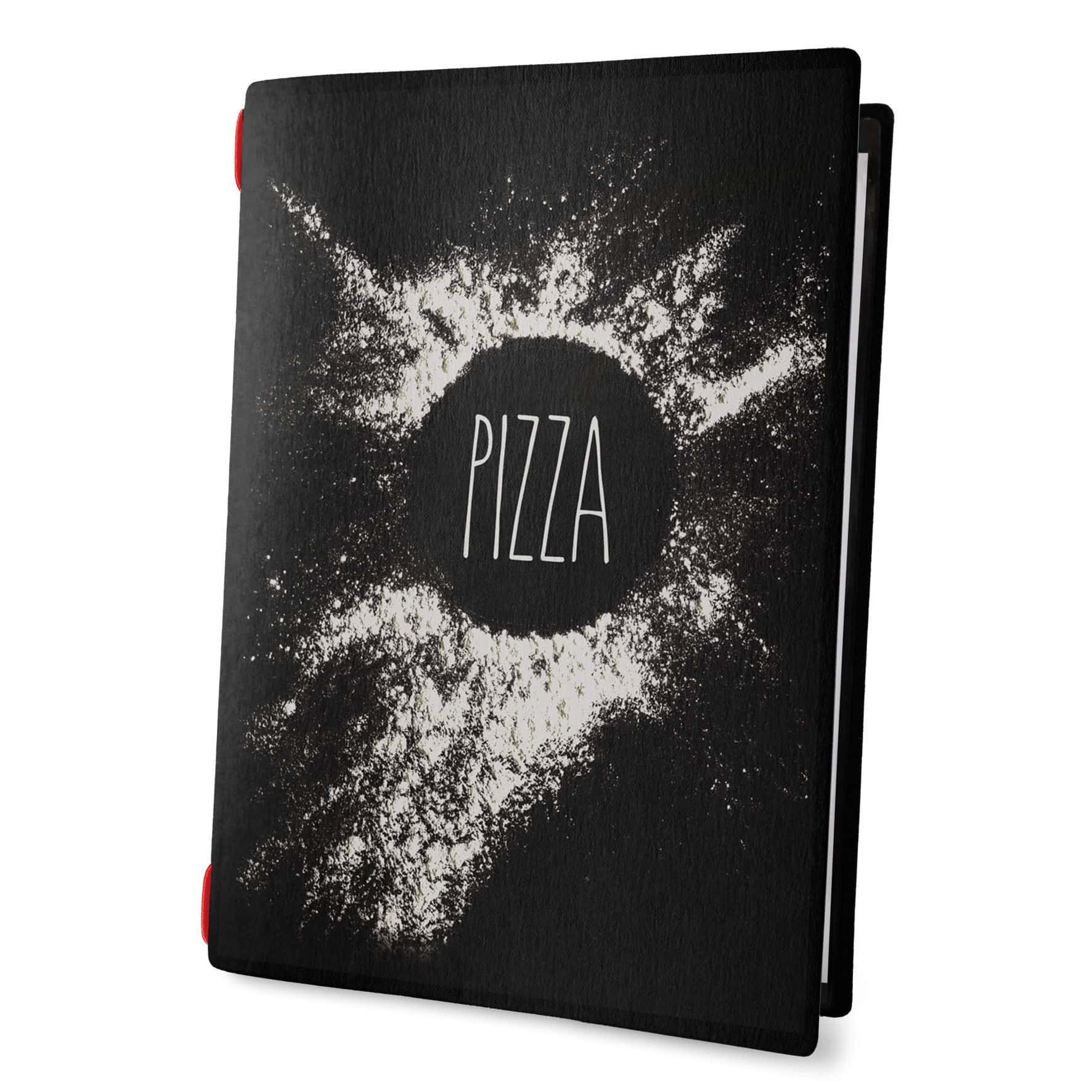 Porta menu custom nero napoli a4 solo elastico