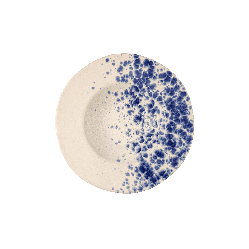 Pasta bowl phobos bianco/blu cm.28,5