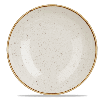 Piatto fondo bowl ampia coupe stonecast barley white cm.31