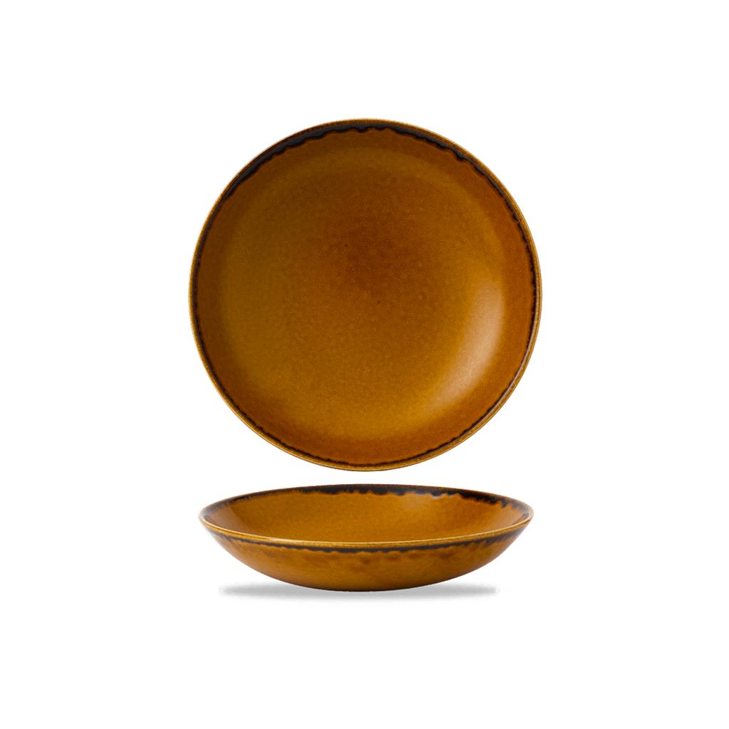 Piatto fondo bowl coupe harvest brown cm.24,8