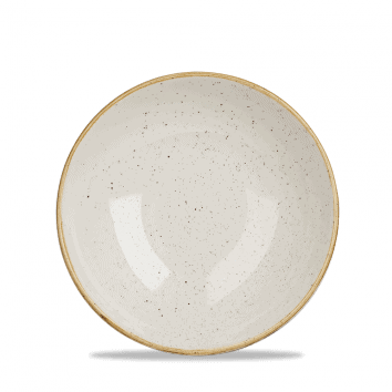 Piatto fondo bowl coupe stonecast barley white cm.18,2